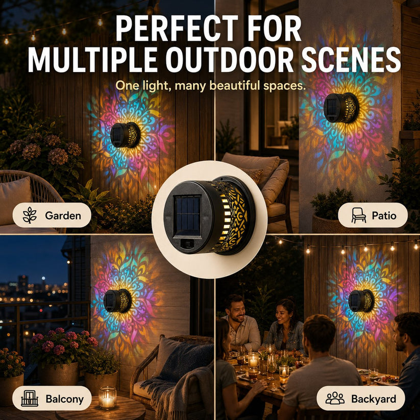 Solar Mandala Wall Light